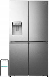 Lodówka HISENSE RQ760N4SASE Side by Side No Frost 178.5cm Srebrna Kostkarka