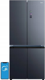 Lodówka MIDEA MDRM706BIE70 SLOT IN Side by Side 191cm No Frost Szara