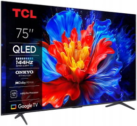 Telewizor TCL 75P89K 75" QLED 4K 120Hz Google TV Dolby Atmos HDMI 2.1