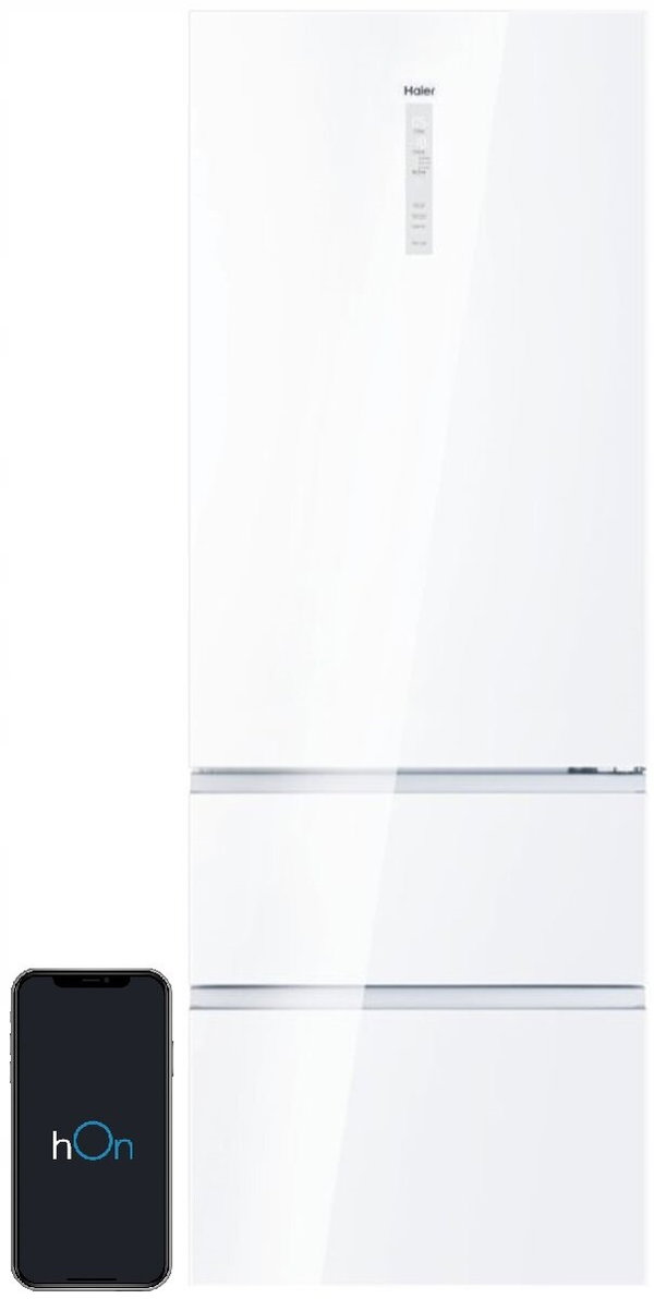 Lodówka HAIER HTW7720DNGW No Frost 200.6cm Biała