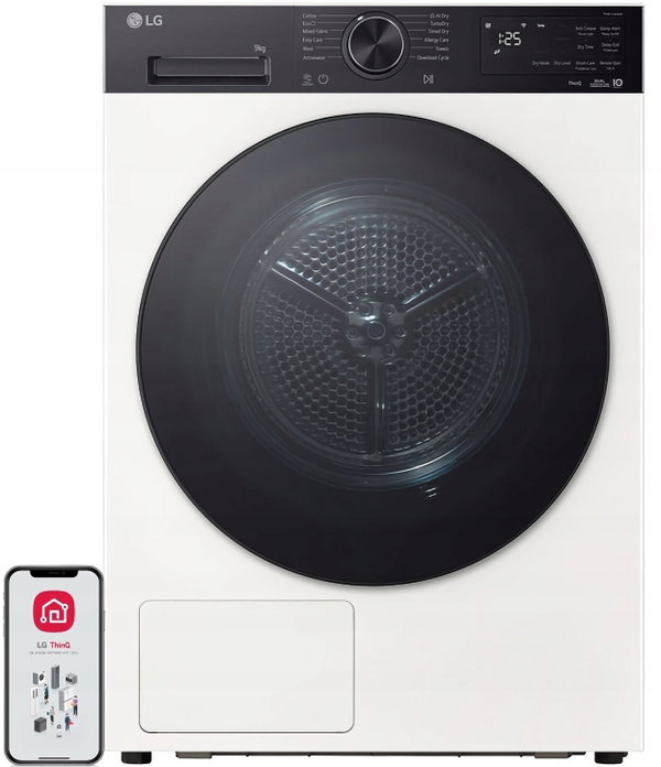 Suszarka LG AI RHX5009NHB z pompą ciepła