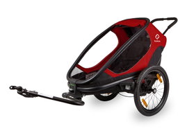 Przyczepka rowerowa HAMAX Outback One Czerwono-czarny