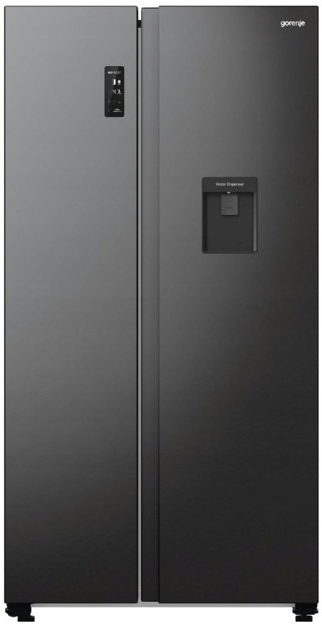 Lodówka GORENJE G600 NRR9185EABXLWD Side by Side No Frost 178.6cm Czarna