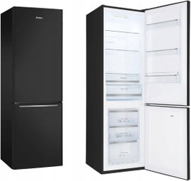 Lodówka AMICA FK299TG.2FXHC No Frost 181cm Czarna