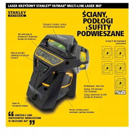 Laser krzyżowy STANLEY FatMax Multi-Line Laser 360