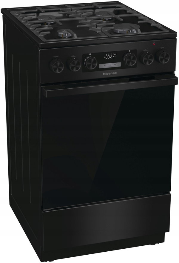 Kuchnia gazowa HISENSE HKS5D71BMPF Air Fry, program Pizza, czarna 50 cm