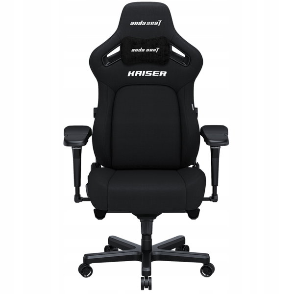 Fotel ANDA SEAT Kaiser 4 XL Czarny (tkanina lniana)