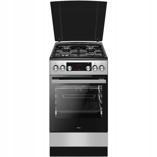 Kuchnia Gazowa AMICA 523GES3.33HZPTADPA(XSX) Termoobieg Inox 50 cm