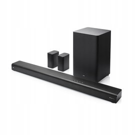 Soundbar JVC TH-E874B Czarny 5.1.2-kanałowy, Bezprzewodowy Subwoofer