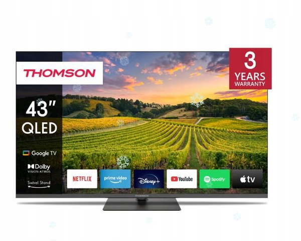 Telewizor THOMSON 43QG5C14 43" QLED 4K Google TV Dolby Atmos