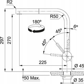 Bateria FRANKE Atlas Neo pull-out Window 115.0521.439 Stal szlachetna
