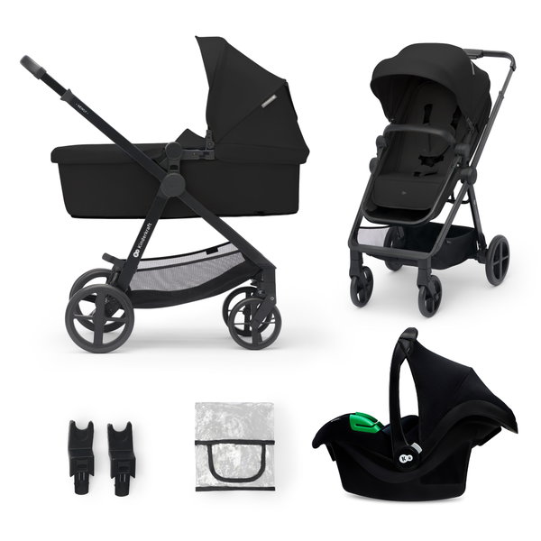 Wózek wielofunkcyjny KINDERKRAFT Newly 3in1 Mink Pro Czarny