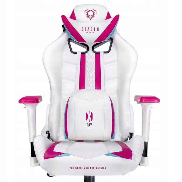 Fotel DIABLO CHAIRS X-Ray (L) Biało-różowy