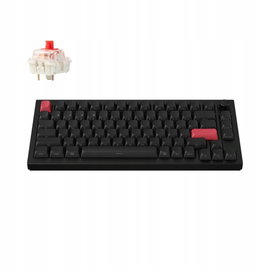 Klawiatura KEYCHRON Q1 Max Wireless Side-Printed Switch Czarno-czerwony