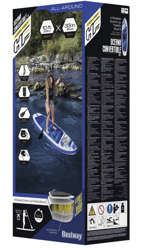 Deska SUP BESTWAY Hydro Force Oceana 2w1 Set 73136 305 x 84 x 12 cm