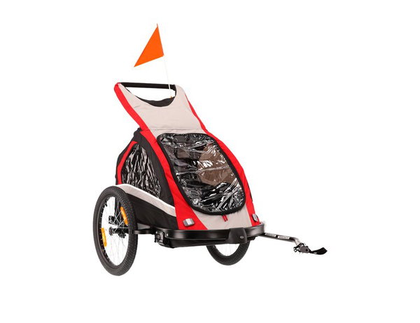Przyczepka rowerowa KROSS Freedom Czarno-czerwony
