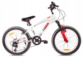 Rower dziecięcy SUN BABY Tiger bike 20 cali dla chłopca Czerwono-biały