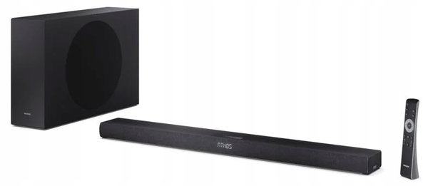 Soundbar SHARP HT-SBW320 Czarny 2.1-kanałowy, Bezprzewodowy Subwoofer