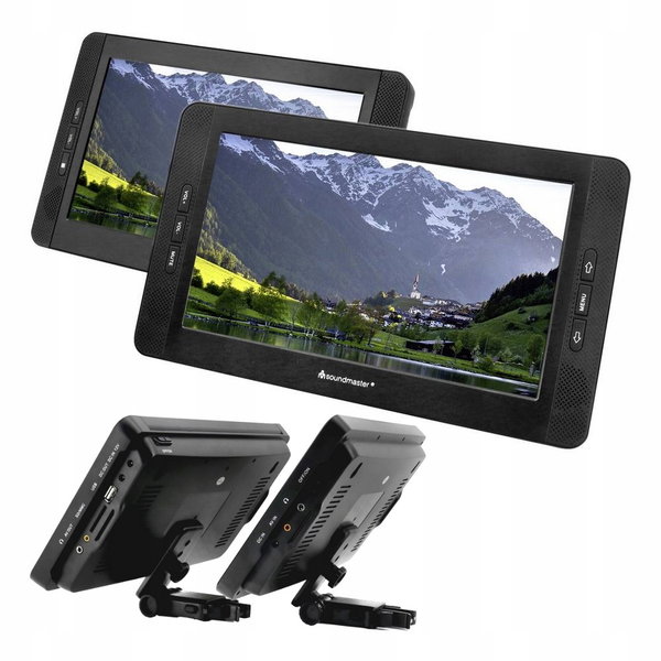 Przenośny odtwarzacz DVD SOUNDMASTER DB1850SW (dwa ekrany) Czarny