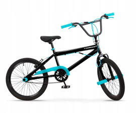 Rower dziecięcy TOIMSA BMX 20 cali dla chłopca Czarno-niebieski