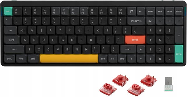 Klawiatura NUPHY Air96 V2 Basalt Black Switch Cowberry