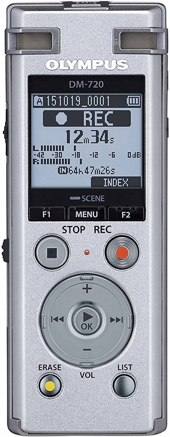 Dyktafon OM SYSTEM OLYMPUS DM-720 Srebrny