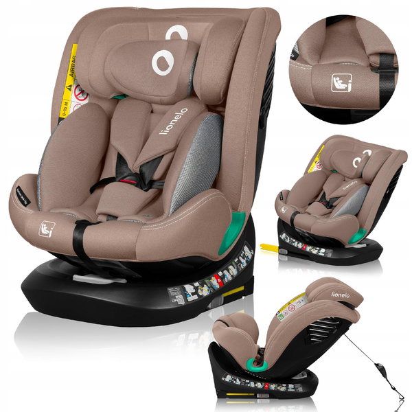 Fotelik samochodowy LIONELO Bastiaan One i-Size (0-36 kg) Beżowy