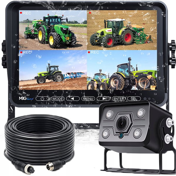 ZESTAW COFANIA MBG LINE KAMERA FULL HD MONITOR IPS 10.1 12-36V