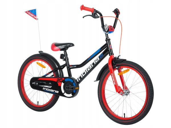 Rower dziecięcy INDIANA Rock Kid 20 cali dla chłopca Czarny
