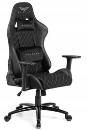 Fotel GAMVIS Phantom Large Czarny (białe elementy)