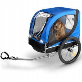 Przyczepka rowerowa BICYCLE GEAR Doggyride dla Zwierząt Niebiesko-czarny