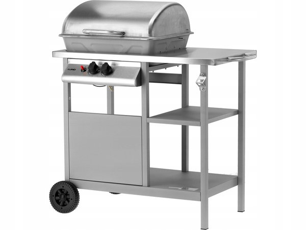 Grill gazowy LUND 99658 2 palniki 5.5kW ruszt 48 x 37cm