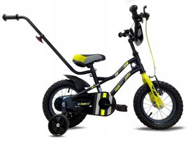 Rower dziecięcy SUN BABY Tiger Bike 12 cali dla chłopca Czarno-żołto-szary