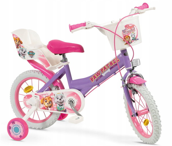 Rower dziecięcy NICKELODEON Psi Patrol 14 cali dla dziewczynki