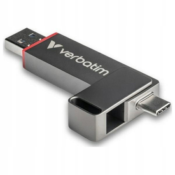 Pendrive VERBATIM Dual QuickStick 1TB, USB-C / USB 3.2 Gen 1 Czarny