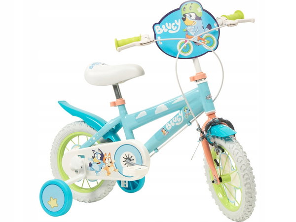 Rower dziecięcy TOIMSA Bluey 1259 12 cali Błękitno-limonkowy