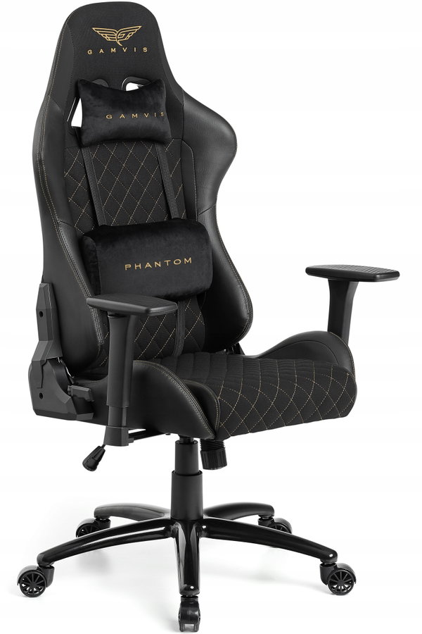 Fotel GAMVIS Phantom Large Pikowany Czarny