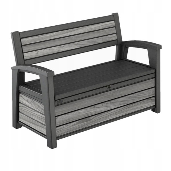 Ławka ogrodowa KETER Deco Garden Bench Szary