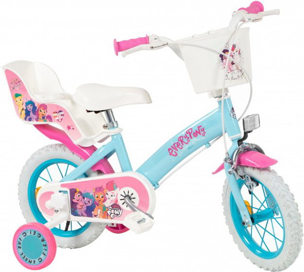 Rower dziecięcy TOIMSA My Little Pony 12 cali dla dziewczynki Błękitny