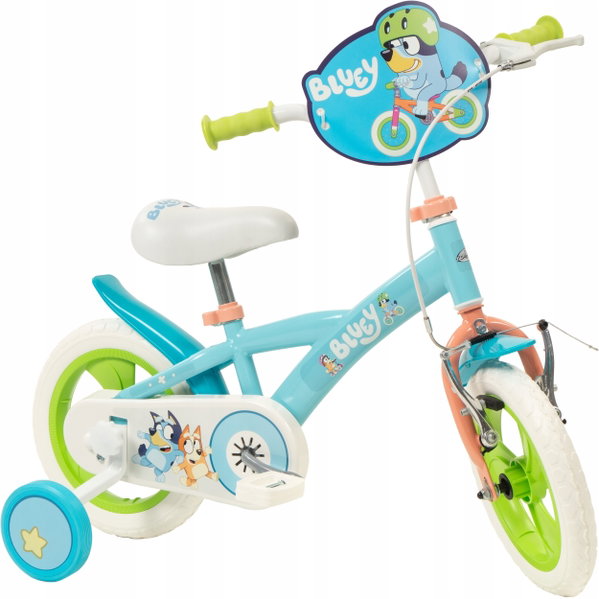 Rower dziecięcy TOIMSA Bluey 1159 12 cali Błękitno-limonkowy