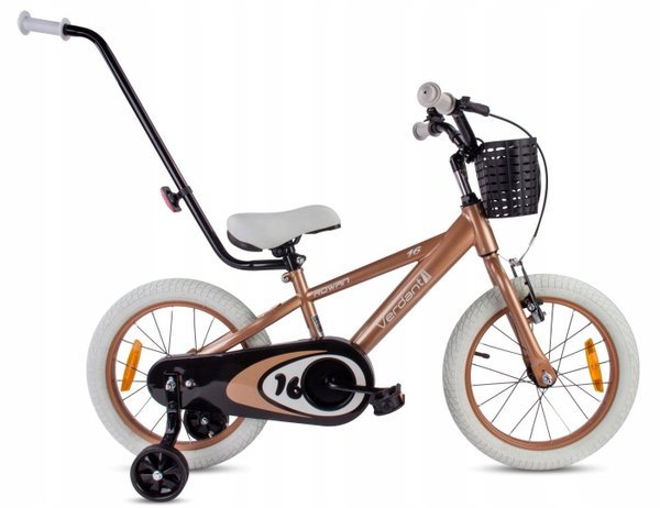 Rower dziecięcy SUN BABY Verdant Rowan 16 cali dla chłopca Cappuccino