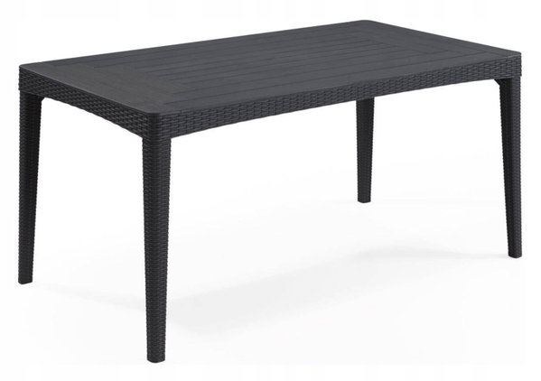 Stół KETER Girona Flat Wicker 232034 Grafitowy