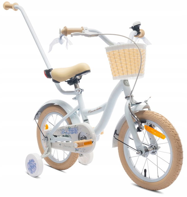 Rower dziecięcy SUN BABY Flower 14 cali dla dziewczynki Niebieski