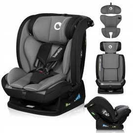 Fotelik samochodowy LIONELO Izzy i-Size (0-36 kg) Czarno-szary