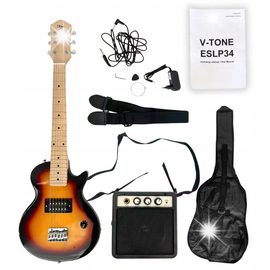 Gitara elektryczna V-TONE ESLP34 Zestaw + Wzmacniacz