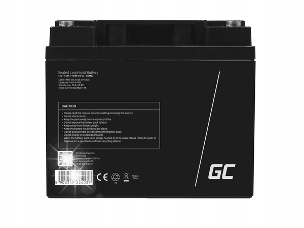 Akumulator GREENCELL AGM23 44Ah 12V