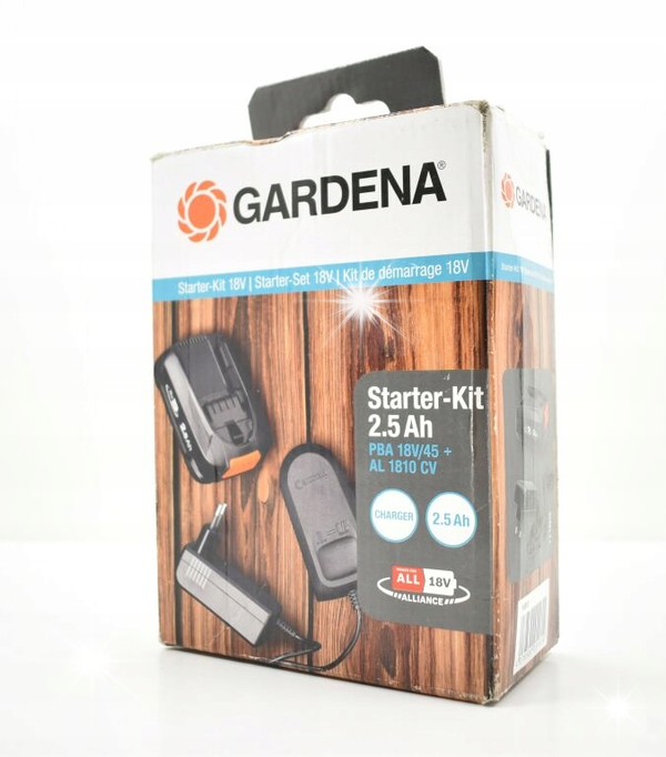 Zestaw GARDENA Ładowarka AL1810 CV + akumulator 18V 2.5Ah 14910-20