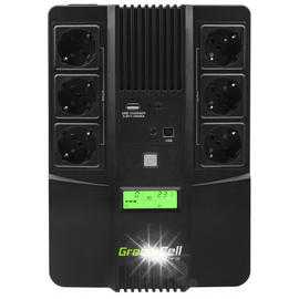 Zasilacz awaryjny UPS Green Cell Line-Interactive AiO LCD 800VA 480W