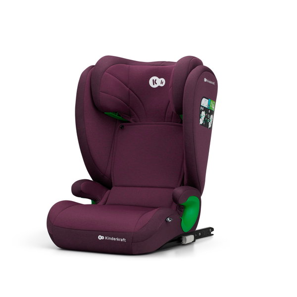 Fotelik samochodowy KINDERKRAFT Junior Fix 2 I-Size (15-36 kg) Bordowy