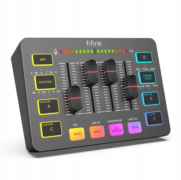 Mikser audio FIFINE SC3 Czarny